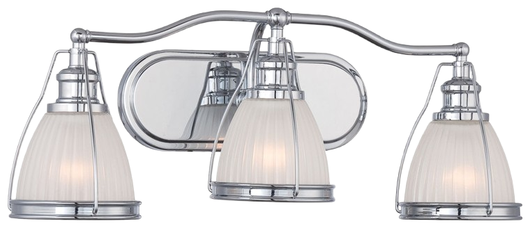 Minka Lavery 3-Light Traditional Bath Vanity Wall Light Fixture