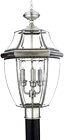 Quoizel Newbury 3-Light Outdoor Post Lantern - 23" Tall