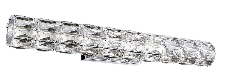 Kuzco Gamma 30.5-Inch Chrome Crystal LED Wall Sconce