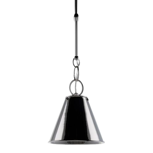 Hudson Valle Altamont Polished Nickel Mini Pendant Hanging Light