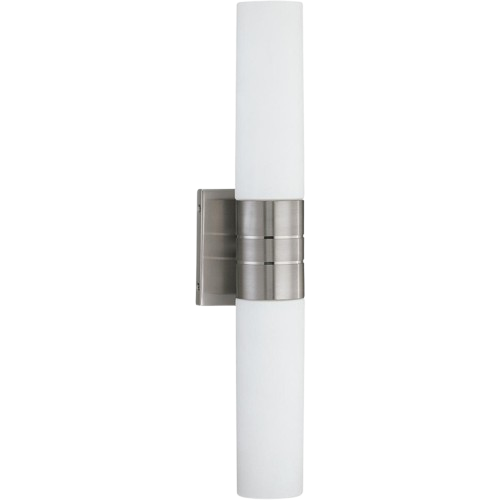 Satco 60-2936 Brushed Nickel Vertical Wall Sconce – 60W Indoor Lighting Fixture