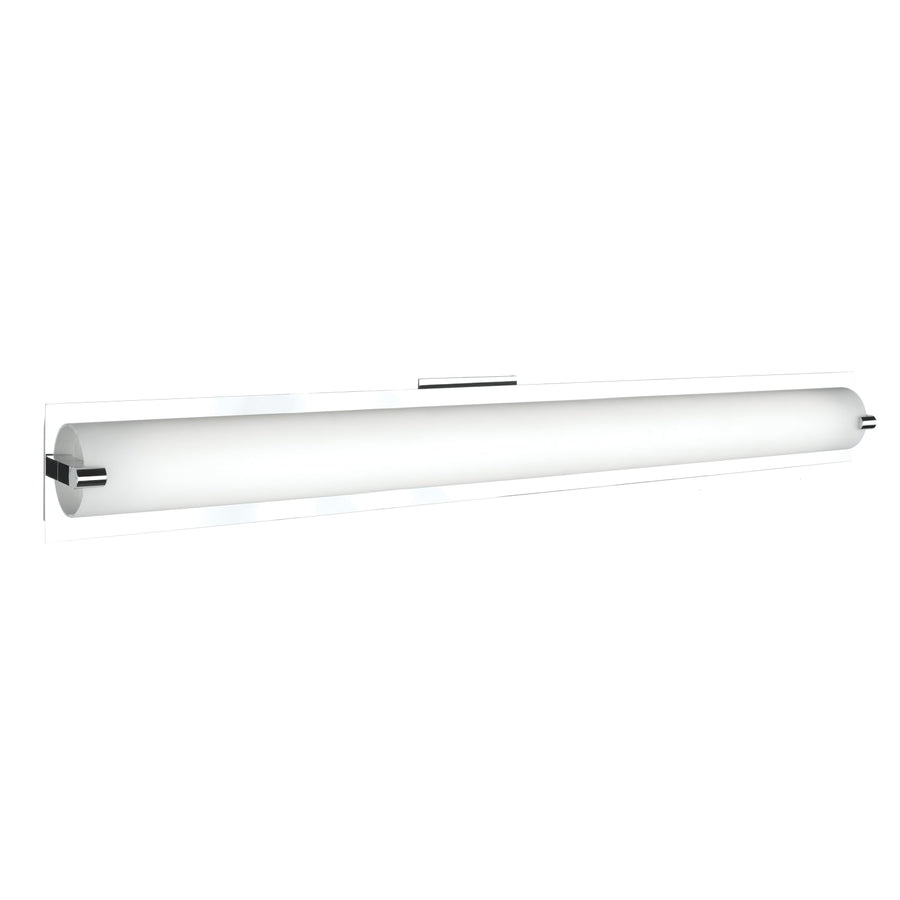 Kuzco Lighthouse 601002CH-LED 38-inch LED vanity light in Chrome with matte opal glass