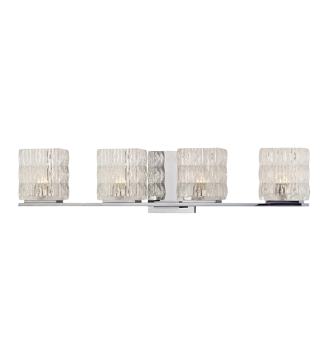 Hudson Valley Lighting Torrington 4-Light Bath Bracket, Polished Chrome Bathroom Vanity Light Fixture (6244-Pc)