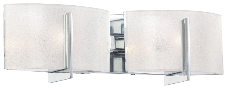 Clarte 2-Light Chrome Bath Vanity Wall Light – 17.5" Wide