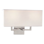 George Kovacs Tube 16" 2-Light Brushed Nickel Wall Sconce Bathroom Vanity Light