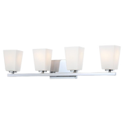Two-light chrome City Square vanity fixture shown on a plain background