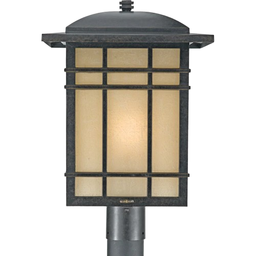 Quoizel Hillcrest 19.5-In Outdoor Post Light – Imperial Bronze, Traditional Style