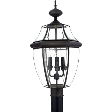 Quoizel Newbury 3-Light Outdoor Post Lantern - 23" Tall