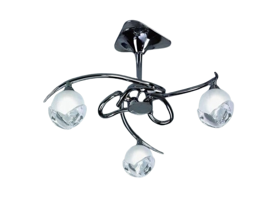 Mantra Bali Large 5-Light Polished Chrome Ceiling Chandelier
