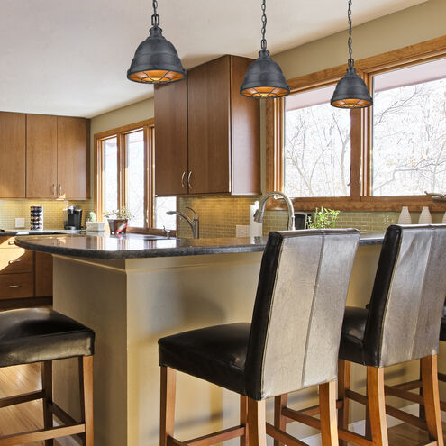 Bartlett Small Pendant Ceiling Light – Black Patina Finish