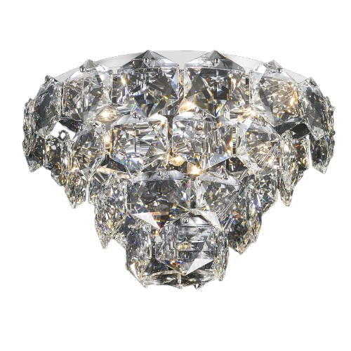 StarFire Crystal 7818CH Chrome Crystal Ceiling Light Fixture