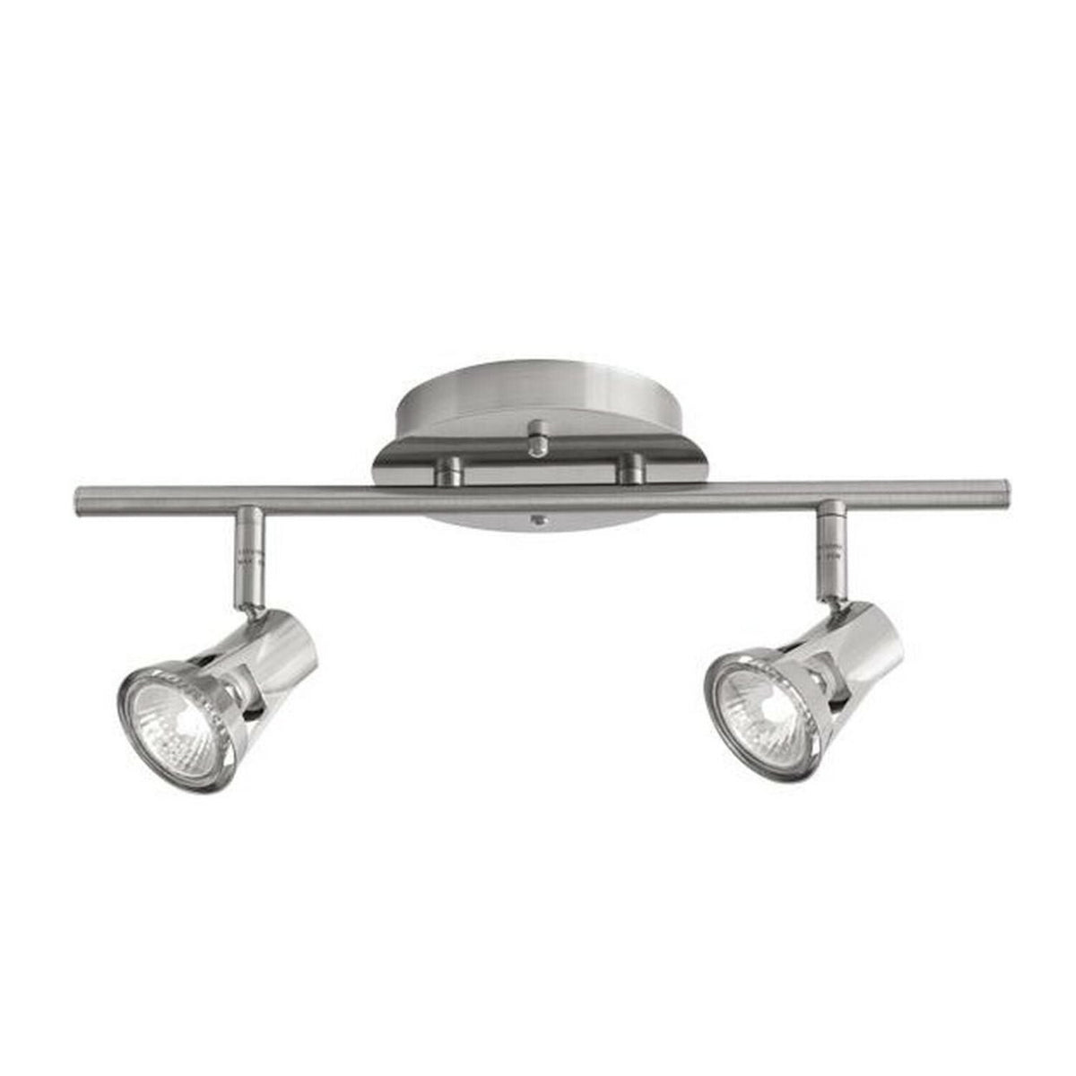 Kuzco Gatwick 81612BN two-light fixed track fixture in Brushed Nickel