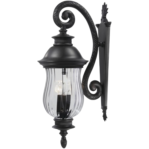 Newport 4 Light 34 Inch Heritage Outdoor Wall Mount, Great Outdoors