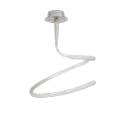 Mantra Knot Large Sculptural Led Pendant Light - Silver And Polished Chrome