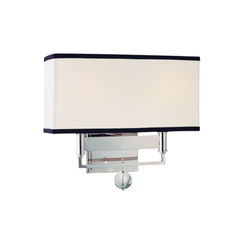 Hudson Valley Gresham Park 2-Light Wall Sconce – Polished Nickel Finish