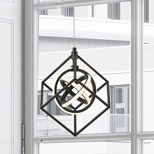 Tulip Led 10.23-Inch Matte Black Pendant Ceiling Light