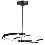 Artcraft Equinox AC7688BK with overlapping black ribbon arms in a broad horizontal arrangement