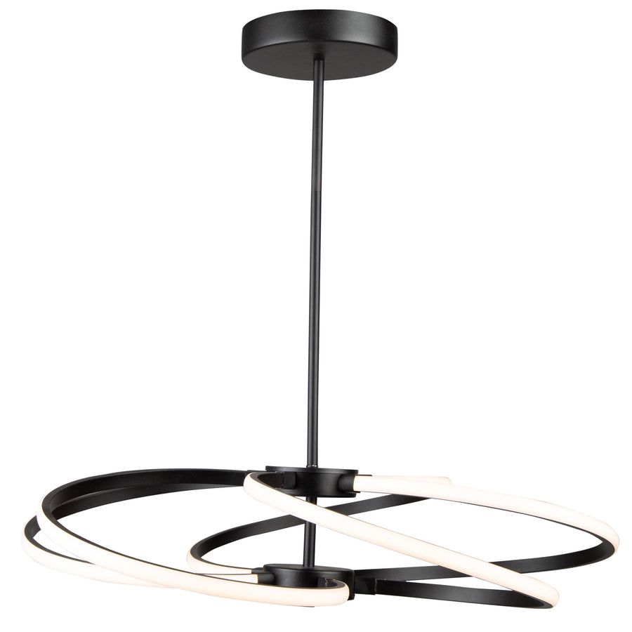 Artcraft Equinox AC7688BK with overlapping black ribbon arms in a broad horizontal arrangement