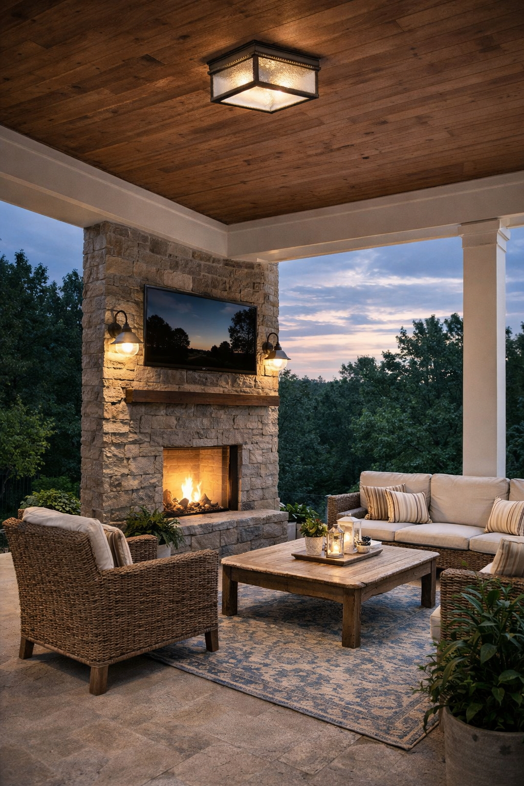 Manningham Outdoor Ceiling Light – Weather-Resistant Exterior Fixture