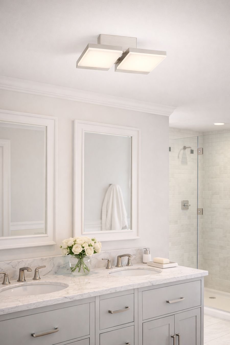 2-Light Led Bath Vanity Light – Model P1252-084-L