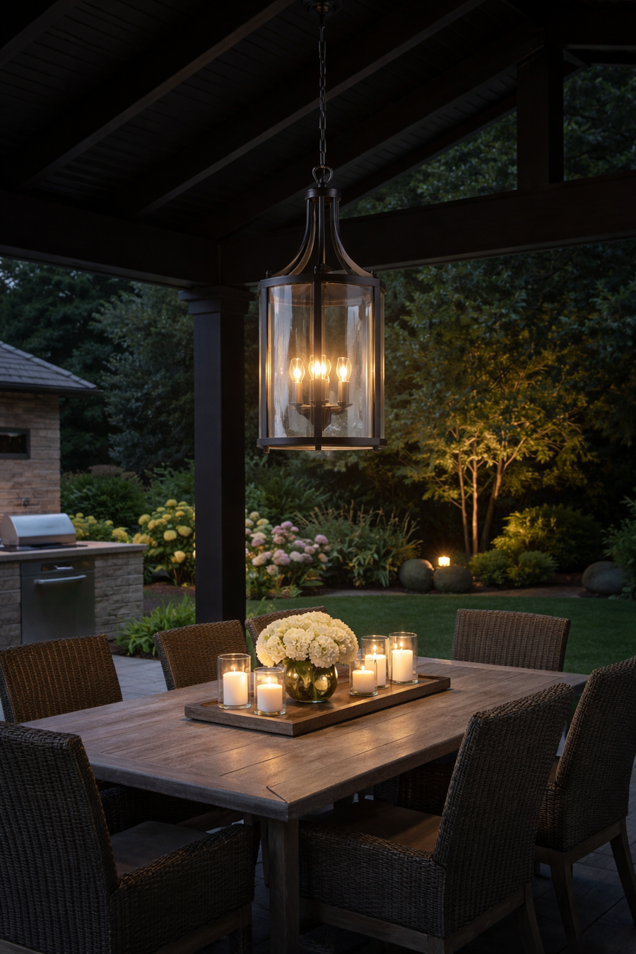 Dvi Niagara 6-Light Linear Chandelier In Heritage Brass With Clear Glass (Dvp4476Hb-Cl)