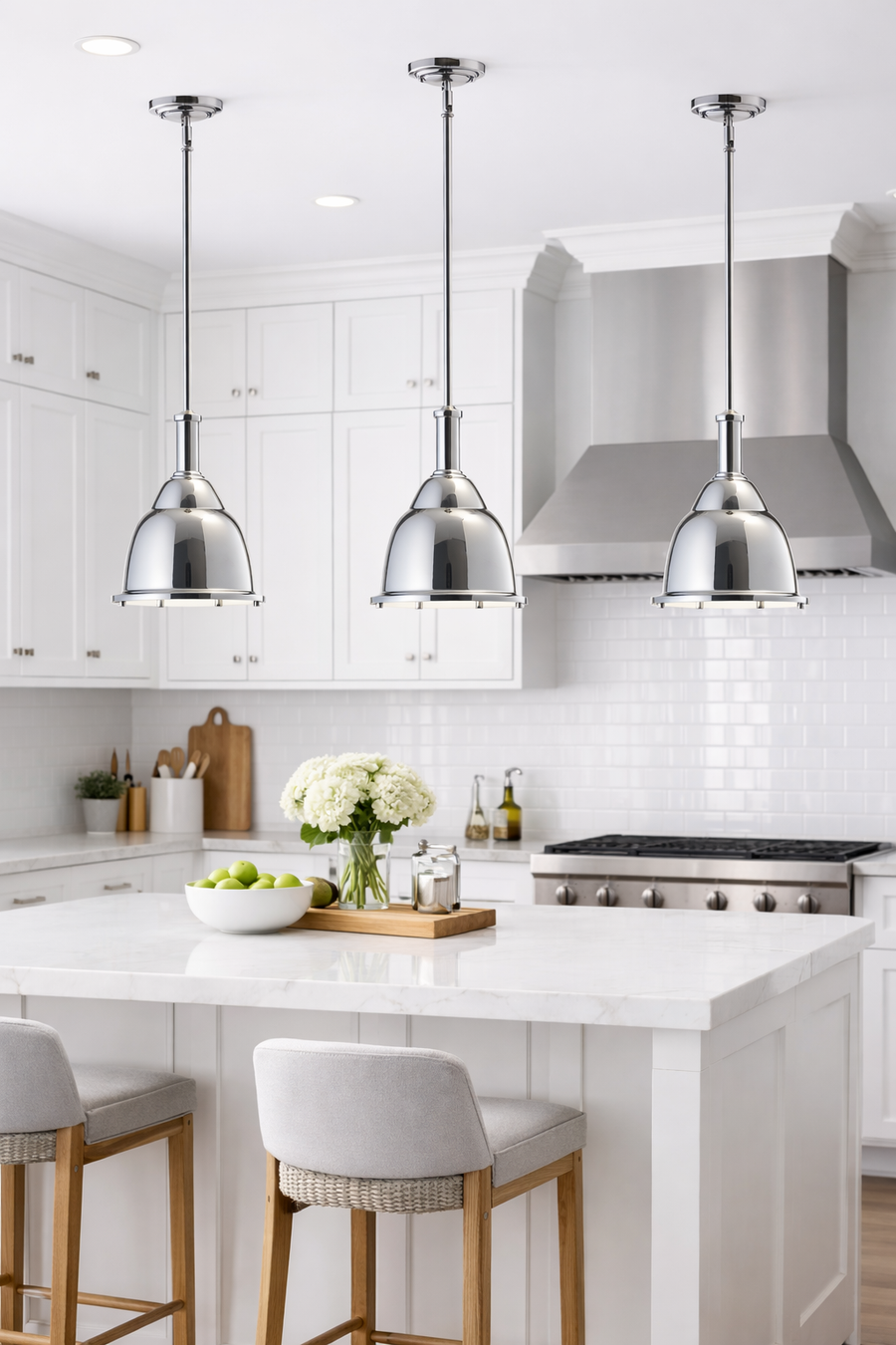 Quorum International 1-Light Step Dome Pendant