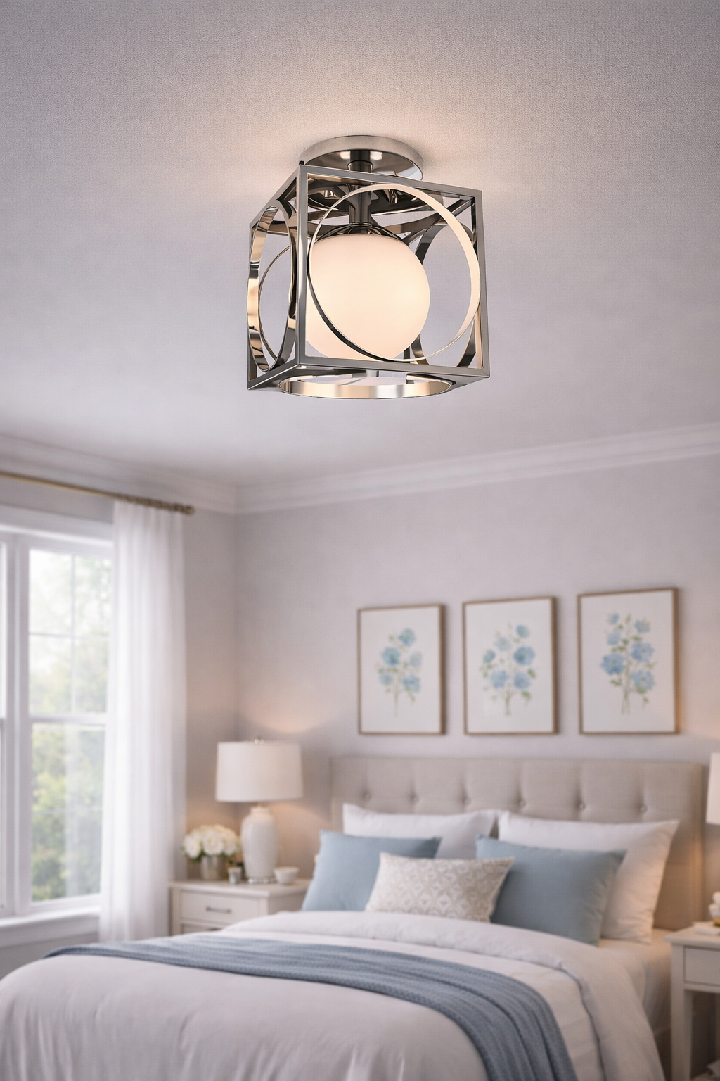 Hudson Valley Wadsworth: 1-Light Semi-Flush Ceiling Mount