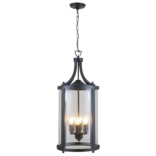 Dvi Niagara 6-Light Linear Chandelier In Heritage Brass With Clear Glass (Dvp4476Hb-Cl)