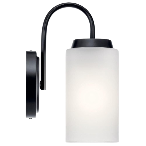 Kichler 55085Bk Kennewick Black Wall Light Sconce