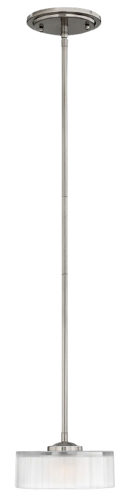 Hinkley Meridian 1-Light Mini Pendant Brushed Nickel