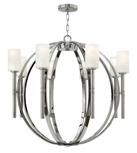 Hinkley Margeaux 8-Light Chandelier In Polished Nickel
