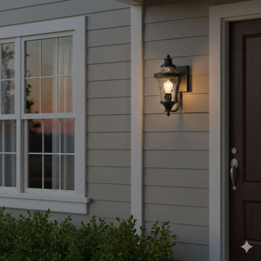 Libre 1-Light 14-Inch Outdoor Wall Lamp In Coal – Great Outdoors Exterior Wall Light