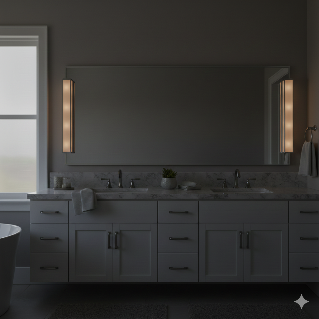 Minka Lavery Daventry 6914-613 4-Light Polished Nickel Bath Vanity Light