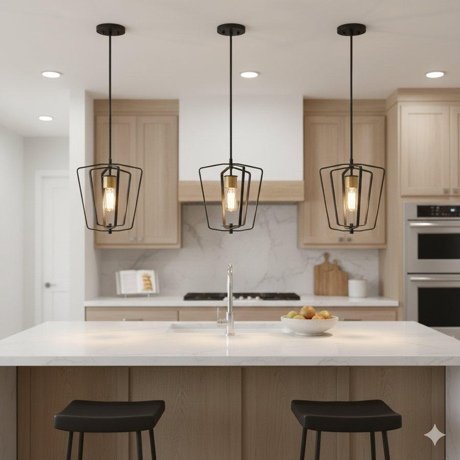 Inuvik Mini Pendant Light, Modern Compact Ceiling Pendant For Kitchen & Bar Lighting