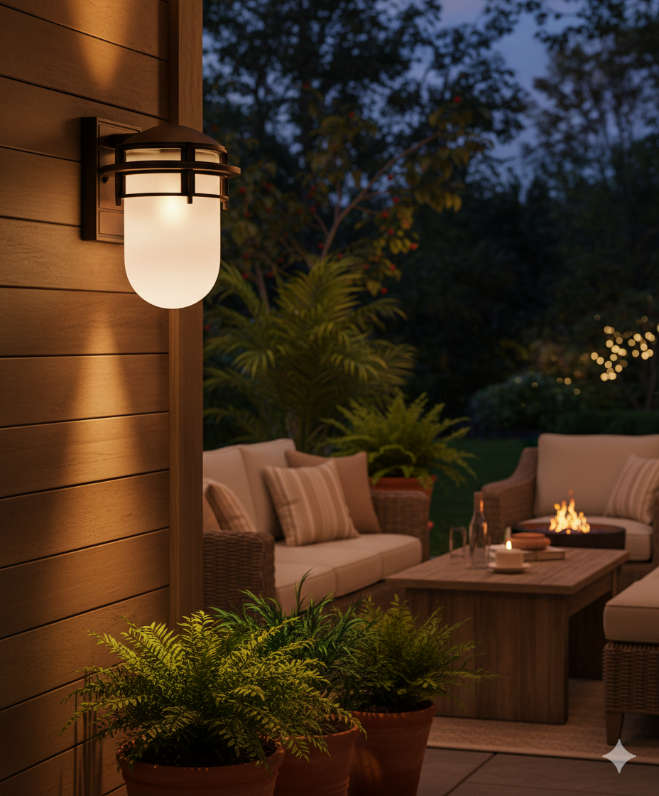 Hinkley Reef 11-Inch 1-Light Outdoor Wall Lantern – Victorian Bronze Finish