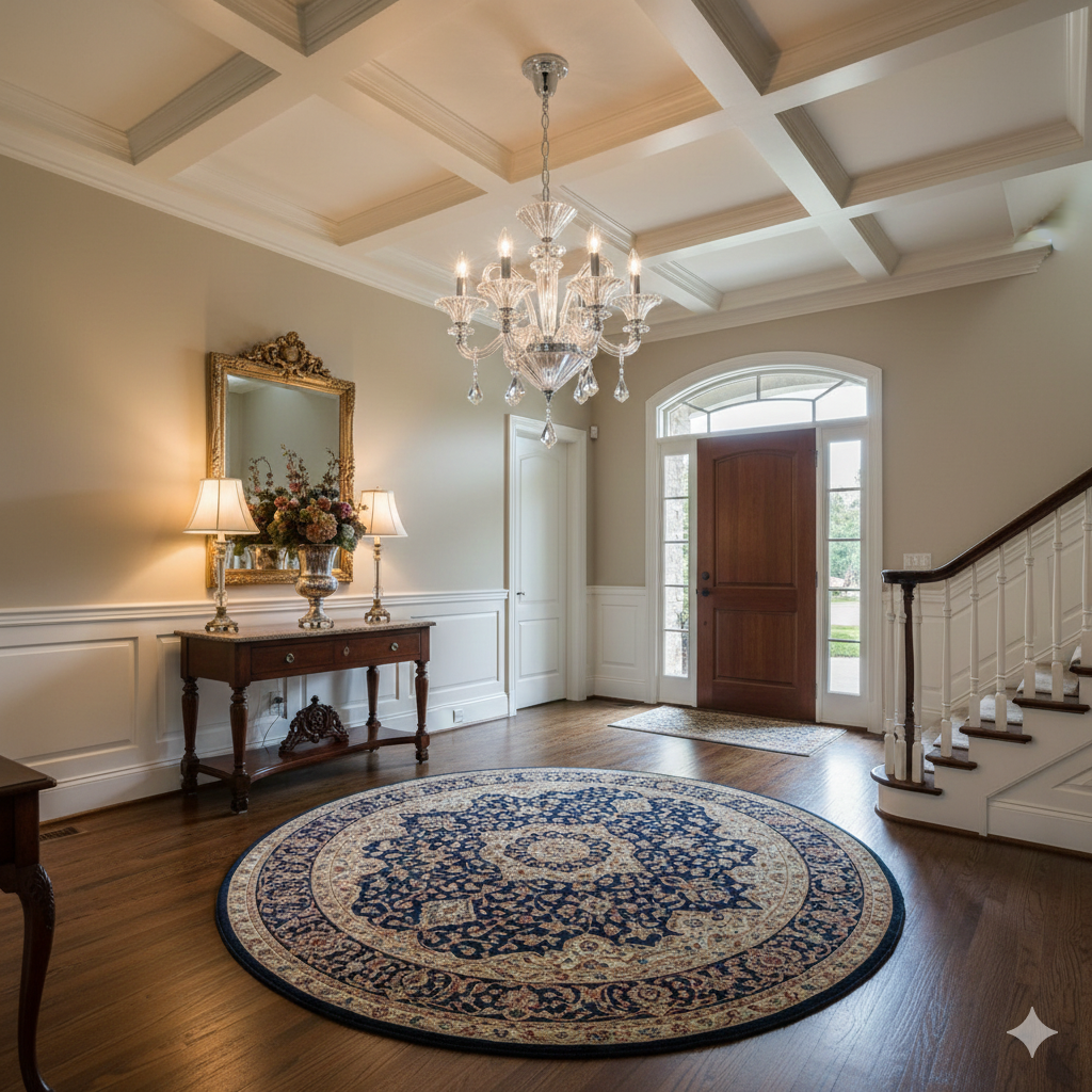 Allegri Lighting Chauvet 6-Light Chandelier in Polished Chrome with Crystal Accents