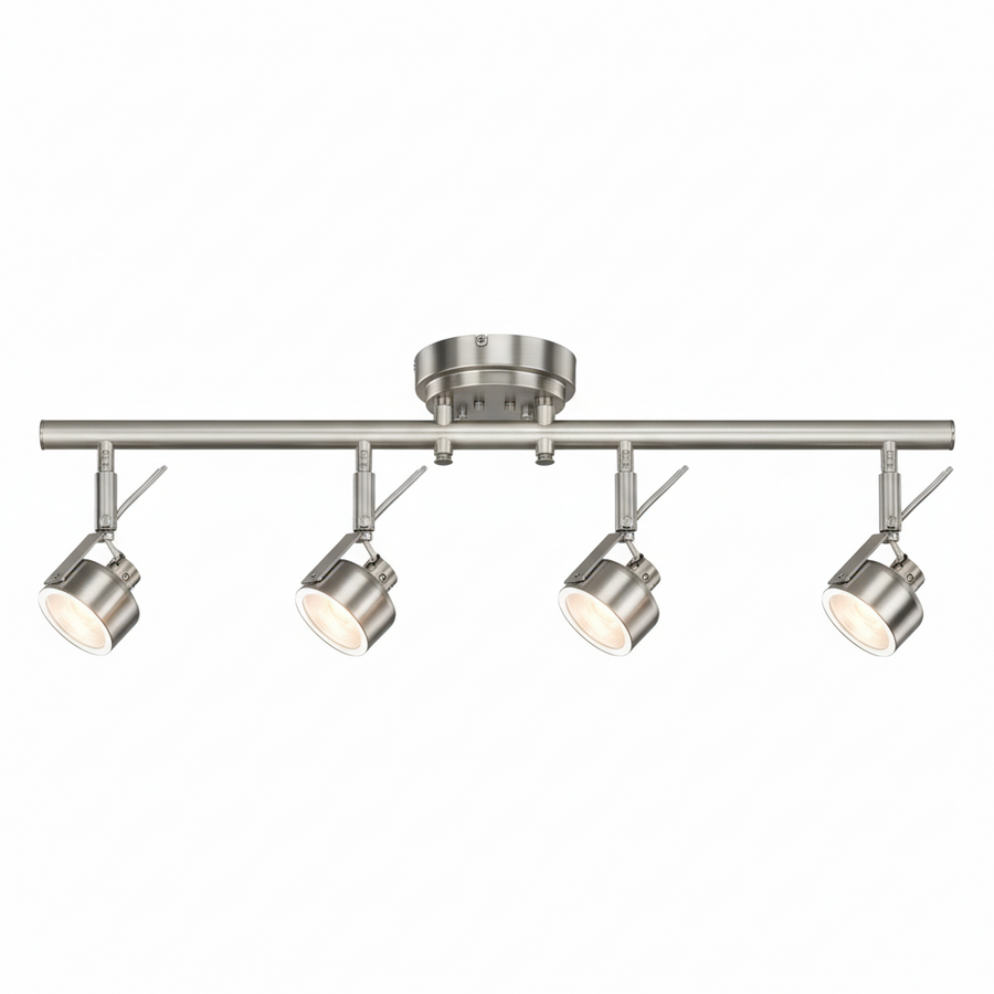 Kichler 10326Ni 4-Light Led Rail Light – 35.9W Brushed Nickel Fixture