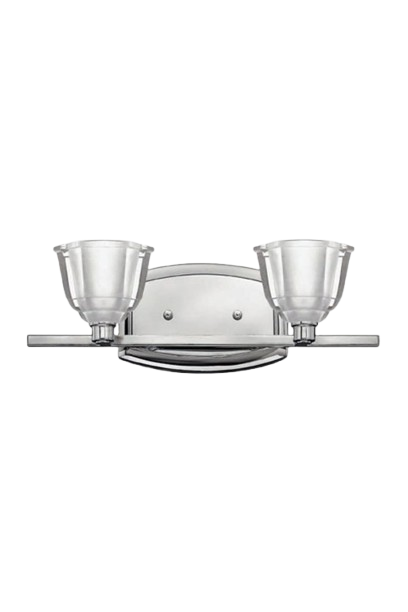 Hinkley Piccolo 2-Light Vanity Light, Chrome Finish