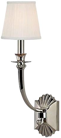 Hudson Valley Lighting Alden 1-Light Wall Sconce - Polished Nickel Finish