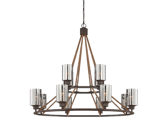 Savoy House Maverick 12-Light 40" Wide Two-Tier Transitional Chandelier