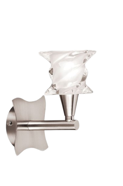 Mantra Salomon Wall Lamp Switched 1 Light G9 Satin Nickel