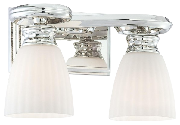Metropolitan® Family Collection 2-Light Bath Vanity Light – Elegant Bathroom Wall Fixture