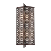 Metropolitan Atelier 2-light wall sconce in Cimmaron Bronze on a plain background