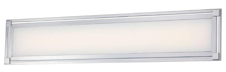 George Kovacs P1164-077-L Led Bath Vanity Light - Modern 24" Chrome Wall Sconce, Minka Group
