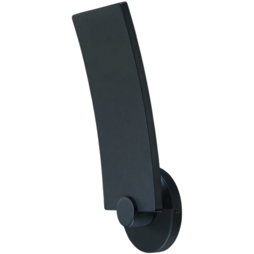 Flipout Led 5-Inch Coal Black Outdoor Ada Wall Sconce Light