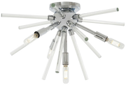 George Kovacs Spiked ceiling light with a chrome hub and radiating pale rods