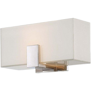 George Kovacs one-light glass wall sconce in a polished nickel finish
