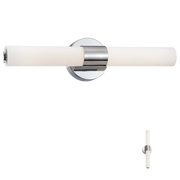 George Kovacs Saber vanity light shown in horizontal and vertical views