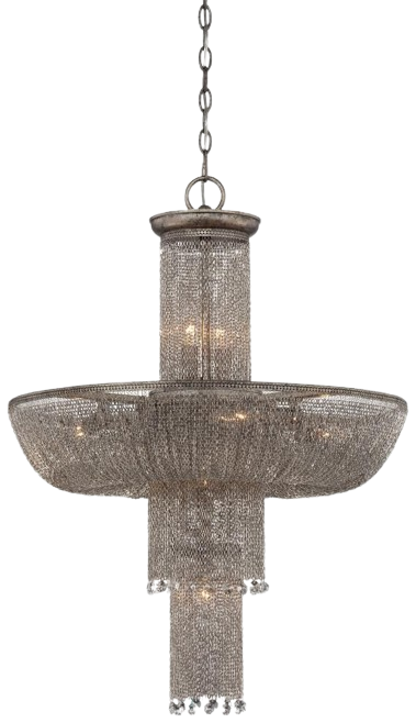Metropolitan 12-Light 3 Tier Chandelier From The Shimmering Falls Collection
