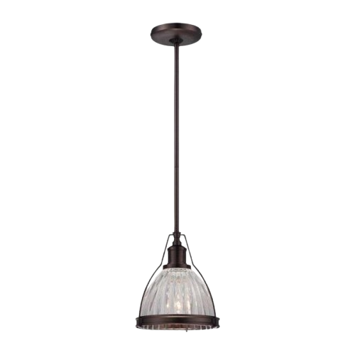 Minka Lavery 1-Light Mini Pendant Dark Brushed Bronze